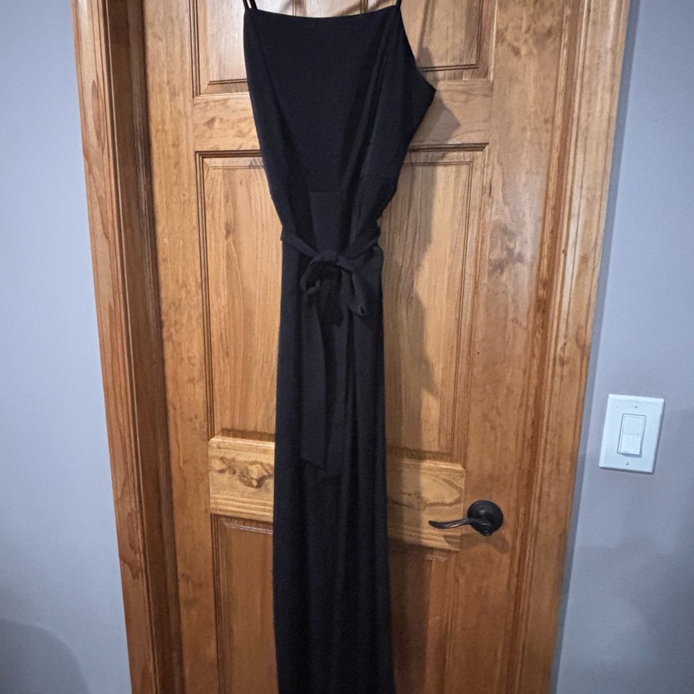Nine West Black One Piece Wide Leg Romper
